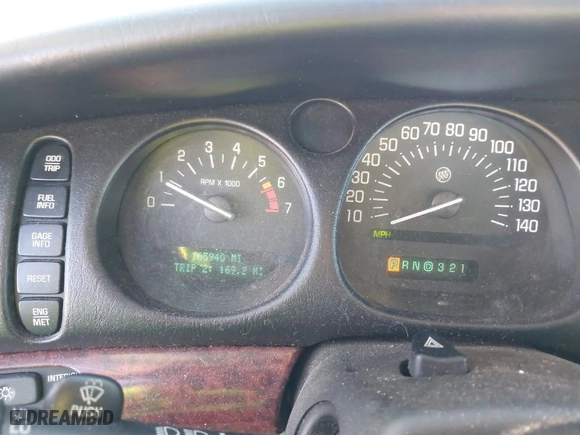 2005 Buick LeSabre Limited with VIN 1G4HR54K35U222285, listed as a IAAI auction lot 41707275 with 105,940 mi miles. Bid and sale history available at carsss.com. Image 7.