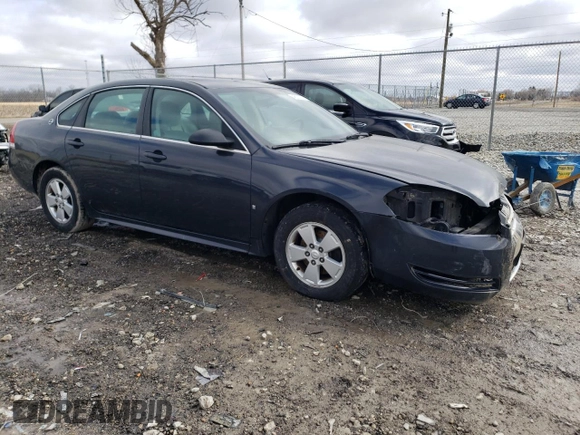 2009 Chevrolet Impala LT with VIN 2G1WT57K291106921, listed as a Copart auction lot 48038435 with 166,315 mi miles and Salvage Title. Bid and sale history available at DreamBid. Image 4.