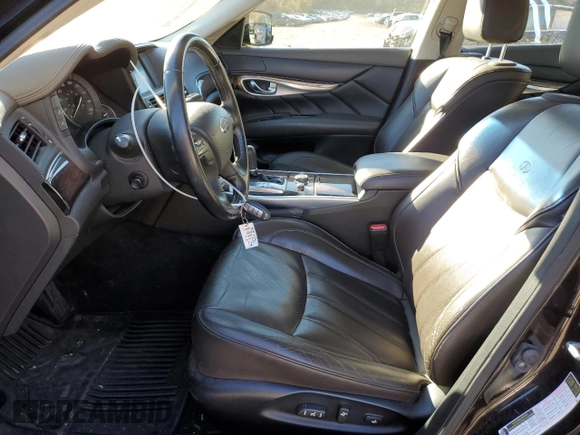 2011 Infiniti M37 with VIN JN1BY1AR8BM373693, listed as a Copart auction lot 80123764 with 92,075 mi miles and Salvage Title. Bid and sale history available at carsss.com. Image 7.