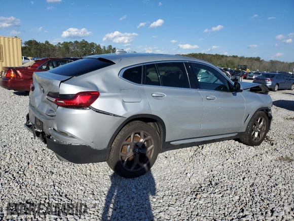 2021 BMW X4 xDrive30i with VIN 5UX2V1C04M9G96019, listed as a Copart auction lot 87287934 with Not provided miles and Salvage title. Bid and sale history available at DreamBid. Image 3.