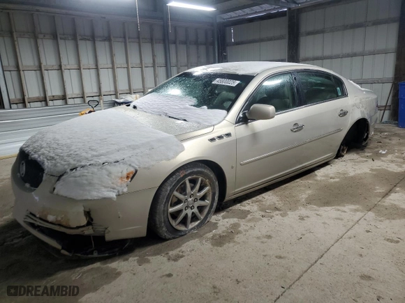 2007 Buick Lucerne V6 CXL with VIN 1G4HD57217U183919, listed as a Copart auction lot 45800025 with 142,444 mi miles and Salvage Title. Bid and sale history available at carsss.com. Image 1.