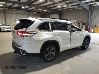 2018 Toyota Highlander Hybrid Limited with VIN 5TDDGRFH7JS040153, listed as a Copart auction lot 55500815 with 62,739 mi miles and Salvage title. Bid and sale history available at DreamBid. Image 3.