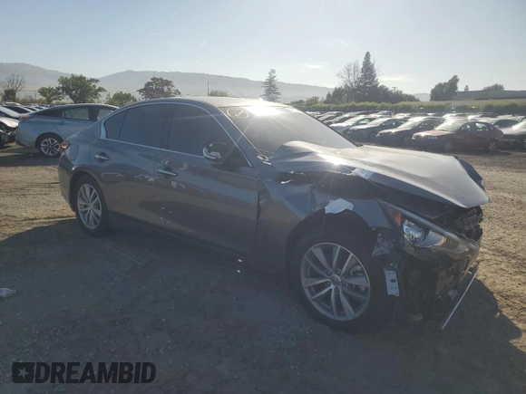 2021 Infiniti Q50 Pure z VIN JN1EV7AP9MM704145, wystawiony jako Copart lot #53471215 z przebiegiem 66 437 mil mil oraz Szkoda całkowita • Salvage title. Historia ofert i sprzedaży dostępna na DreamBid. Obrazek 4.