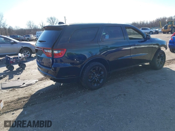 2021 Dodge Durango GT Plus with VIN 1C4RDJDG0MC751032, listed as a IAAI auction lot 41110723 with 90,224 mi miles. Bid and sale history available at carsss.com. Image 4.