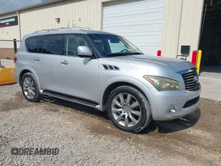 2011 Infiniti QX56 7-passenger with VIN JN8AZ2NF2B9503311, listed as a IAAI auction lot 42840879 with 215,132 mi miles and . Bid and sale history available at DreamBid. Image 1.