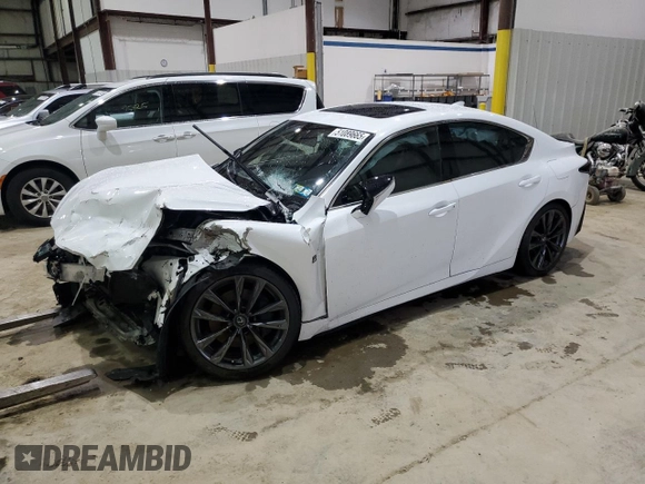 2021 Lexus IS 350 F Sport with VIN JTHGZ1E25M5019560, listed as a Copart auction lot 51089665 with Not Provided miles and Salvage Title. Bid and sale history available at DreamBid. Image 1.