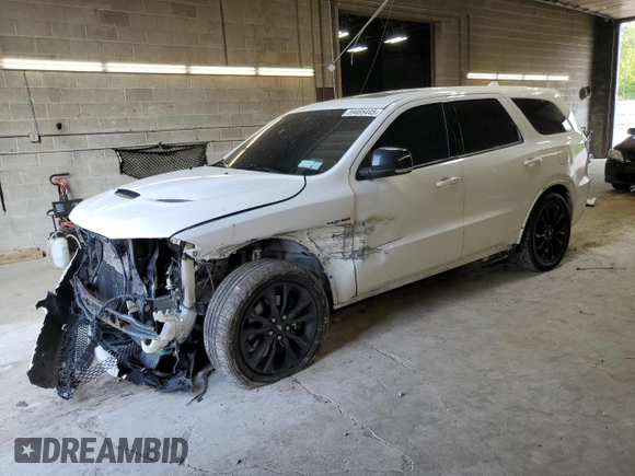 2020 Dodge Durango R/T z VIN 1C4SDJCT9LC253331, wystawiony jako Copart lot #59465445 z przebiegiem 127 700 mil mil oraz Szkoda całkowita • Salvage title. Historia ofert i sprzedaży dostępna na DreamBid. Obrazek 1.