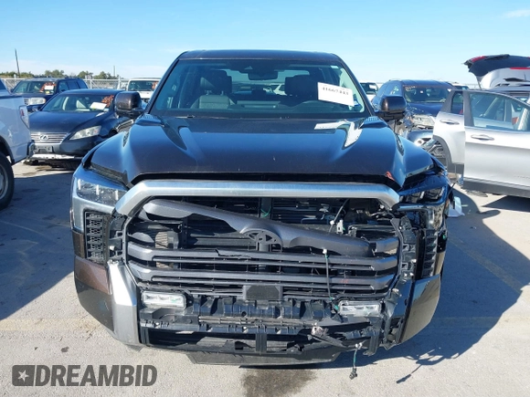 2023 Toyota Tundra Limited Hybrid with VIN 5TFJC5DB7PX032210, listed as a IAAI auction lot 41667443 with 18,390 mi miles and . Bid and sale history available at DreamBid. Image 12.