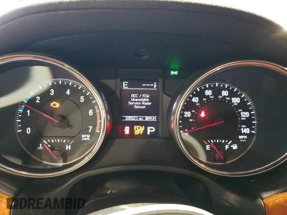 2013 Jeep Grand Cherokee Overland with VIN 1C4RJFCT5DC599866, listed as a Copart auction lot 51837395 with 105,521 mi miles and Salvage Title. Bid and sale history available at carsss.com. Image 9.