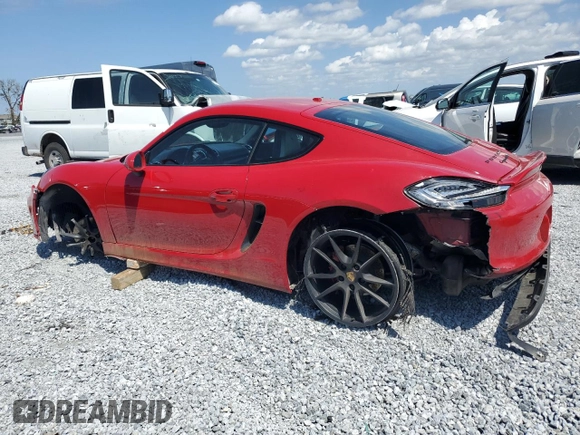 2015 Porsche Cayman S with VIN WP0AB2A80FK182830, listed as a Copart auction lot 50047385 with 107,545 mi miles and Salvage Title. Bid and sale history available at DreamBid. Image 2.