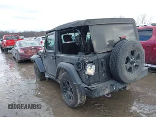 2018 Jeep Wrangler Sport S with VIN 1C4GJXAG4JW168920, listed as a IAAI auction lot 41457619 with 84,053 mi miles and . Bid and sale history available at DreamBid. Image 3.