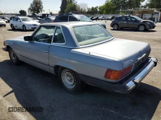1984 Mercedes-Benz 380 SL with VIN WDBBA45A5EA014653, listed as a Copart auction lot 48423055 with 107,383 mi miles and Clean Title. Bid and sale history available at DreamBid. Image 2.