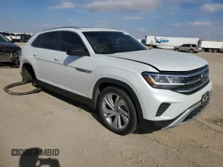 2021 Volkswagen Atlas SEL with VIN 1V2BE2CA1MC232023, listed as a Copart auction lot 79141214 with 56,579 mi miles and Salvage title. Bid and sale history available at DreamBid. Image 4.