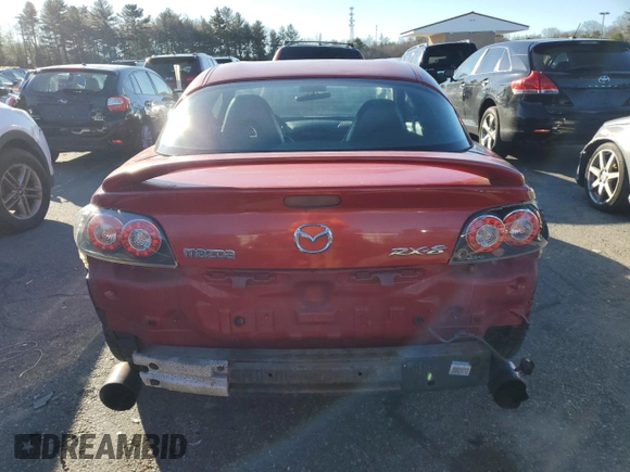 2004 Mazda RX-8 with VIN JM1FE173240116713, listed as a Copart auction lot 87615985 with 118,093 mi miles and Salvage Title. Bid and sale history available at carsss.com. Image 6.