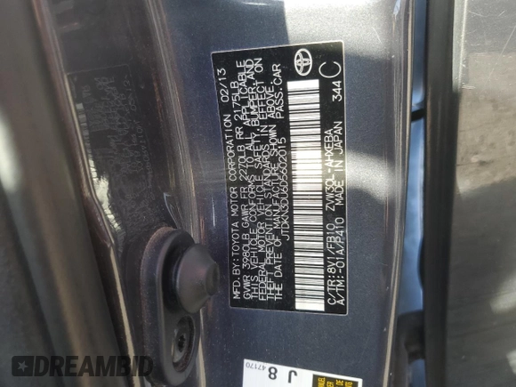 2013 Toyota Prius One with VIN JTDKN3DU6D5602015, listed as a Copart auction lot 51057985 with 190,962 mi miles and Salvage Title. Bid and sale history available at carsss.com. Image 15.