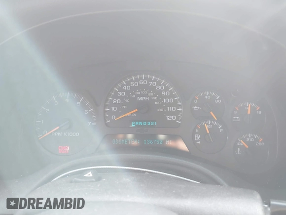 2003 Chevrolet TrailBlazer LTZ with VIN 1GNDT13S032236031, listed as a IAAI auction lot 41695412 with 136,750 mi miles and . Bid and sale history available at DreamBid. Image 7.