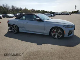 2024 BMW 4 Series 430i xDrive with VIN WBA43AT08RCN97661, listed as a Copart auction lot 71480614 with 2,383 mi miles and Salvage Title. Bid and sale history available at carsss.com. Image 4.