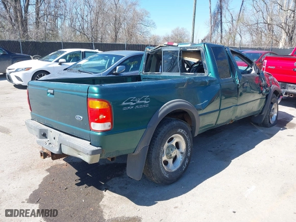 1999 Ford Ranger XLT with VIN 1FTZR15X0XPA00817, listed as a IAAI auction lot 41855947 with 215,786 mi miles. Bid and sale history available at carsss.com. Image 4.
