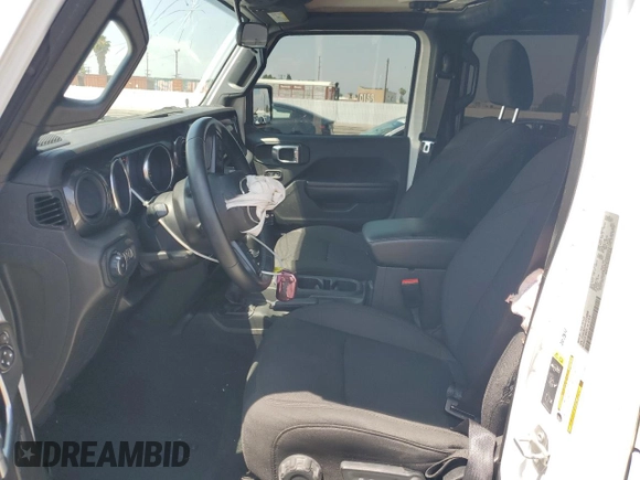 2022 Jeep Wrangler Unlimited Willys with VIN 1C4HJXDN6NW278386, listed as a Copart auction lot 56172195 with 45,259 mi miles and Salvage title. Bid and sale history available at DreamBid. Image 7.