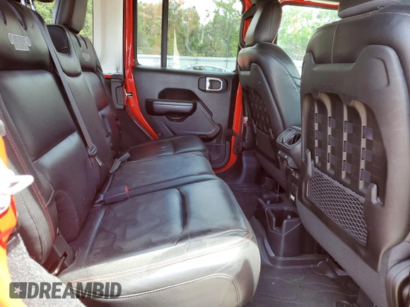 2021 Jeep Wrangler Unlimited Rubicon with VIN 1C4JJXFM3MW732694, listed as a Copart auction lot 54903565 with 70,532 mi miles and Salvage title. Bid and sale history available at DreamBid. Image 11.