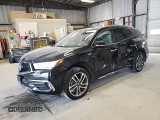 2017 Acura MDX Sport Hybrid w/Advance Pkg with VIN 5FRYD7H76HB000677, listed as a Copart auction lot 70718164 with 51,724 mi miles and Salvage Title. Bid and sale history available at carsss.com. Image 1.