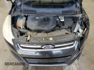 2016 Ford Escape Titanium with VIN 1FMCU0J91GUB09161, listed as a Copart auction lot 50027315 with 106,784 mi miles and Salvage Title. Bid and sale history available at carsss.com. Image 13.