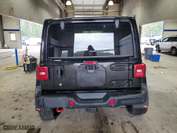 2020 Jeep Wrangler Unlimited Rubicon with VIN 1C4HJXFG0LW192633, listed as a Copart auction lot 71954774 with 26,790 mi miles and Salvage Title. Bid and sale history available at carsss.com. Image 6.