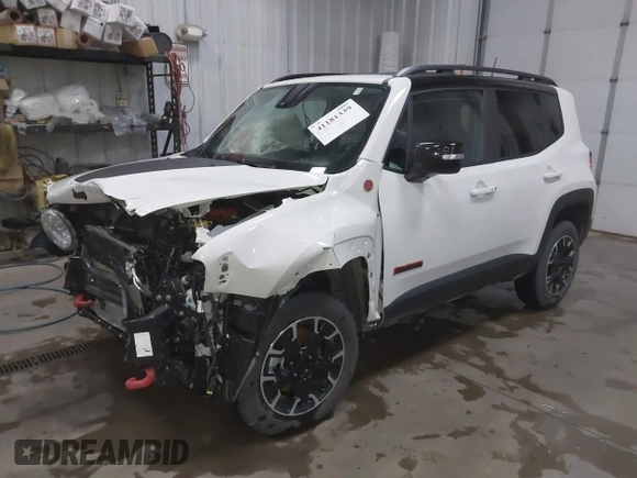 2023 Jeep Renegade Trailhawk with VIN ZACNJDC16PPP37073, listed as a IAAI auction lot 41181339 with 10,395 mi miles and . Bid and sale history available at DreamBid. Image 17.