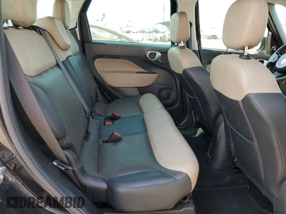 2014 FIAT 500L Lounge with VIN ZFBCFACH9EZ004878, listed as a Copart auction lot 75235434 with 56,789 mi miles and Clean Title. Bid and sale history available at carsss.com. Image 10.