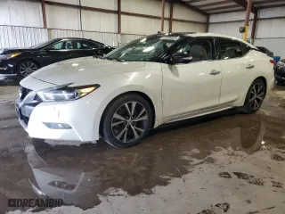 2018 Nissan Maxima SL with VIN 1N4AA6AP9JC408356, listed as a Copart auction lot 43389525 with 43,568 mi miles and Salvage Title. Bid and sale history available at carsss.com. Image 1.