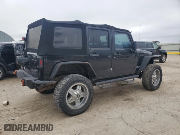 2007 Jeep Wrangler Unlimited Rubicon with VIN 1J4GA69117L112867, listed as a Copart auction lot 59909565 with 166,963 mi miles and Salvage title. Bid and sale history available at DreamBid. Image 3.