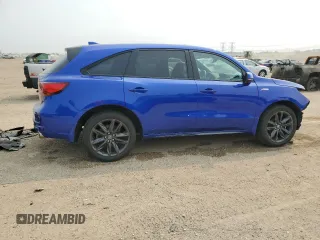 2020 Acura MDX Technology with VIN 5J8YD4H04LL027550, listed as a Copart auction lot 58573455 with 45,007 mi miles and Salvage title. Bid and sale history available at DreamBid. Image 3.