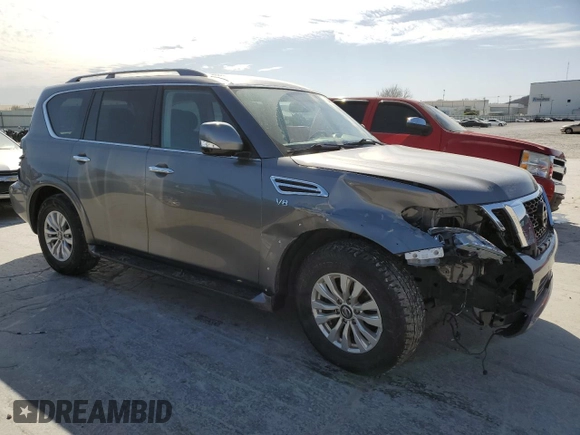2020 Nissan Armada SL with VIN JN8AY2NC8LX517946, listed as a Copart auction lot 48800105 with 115,574 mi miles and Salvage Title. Bid and sale history available at carsss.com. Image 4.