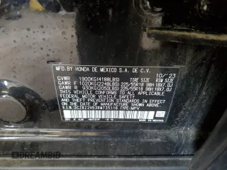2024 Honda HR-V Sport с VIN 3CZRZ2H53RM735116, выставлен на аукционе Copart как лот 60869905 с пробегом 20 047 миль миль и Списание • Salvage title. История ставок и продаж доступна на DreamBid. Изображение 13.
