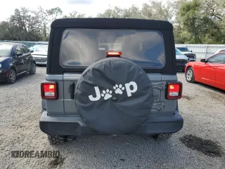 2022 Jeep Wrangler Sport S with VIN 1C4GJXAG2NW195751, listed as a Copart auction lot 44842615 with 42,289 mi miles and Salvage title. Bid and sale history available at DreamBid. Image 6.