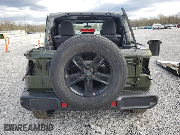 2023 Jeep Wrangler Sport S with VIN 1C4HJXDG0PW629815, listed as a Copart auction lot 53826875 with 9,260 mi miles and Salvage Title. Bid and sale history available at DreamBid. Image 6.