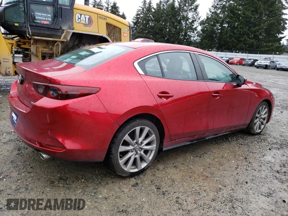 2020 Mazda 3 Select with VIN 3MZBPBCM9LM134955, listed as a Copart auction lot 45548245 with 45,761 mi miles and Salvage title. Bid and sale history available at DreamBid. Image 3.