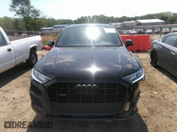 2021 Audi Q7 Premium Plus with VIN WA1LXAF72MD031553, listed as a IAAI auction lot 42071156 with 40,388 mi miles and . Bid and sale history available at DreamBid. Image 12.