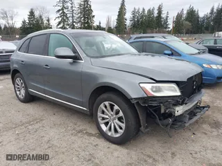 2013 Audi Q5 Premium with VIN WA1CFAFP7DA010721, listed as a IAAI auction lot 41703362 with 96,909 mi miles. Bid and sale history available at carsss.com. Image 1.