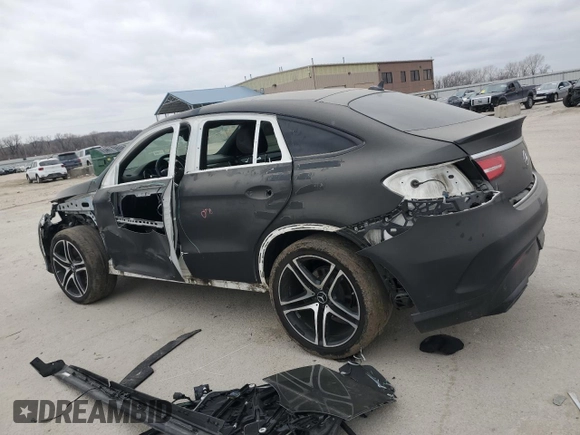 2019 Mercedes-Benz GLE 43 AMG with VIN 4JGED6EB7KA145777, listed as a Copart auction lot 47424505 with 73,487 mi miles and Salvage title. Bid and sale history available at DreamBid. Image 2.
