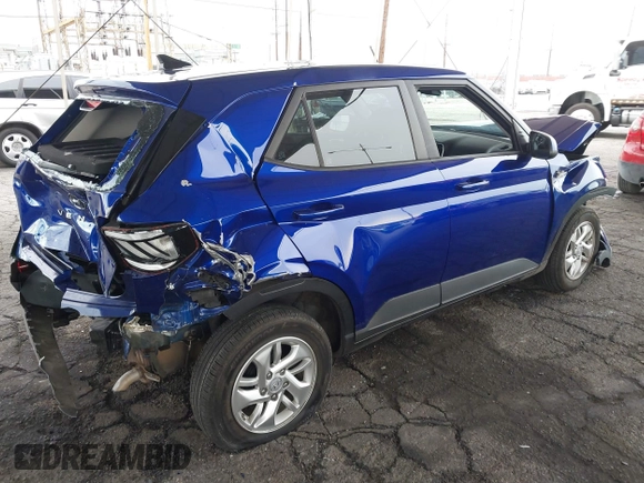2022 Hyundai Venue SE with VIN KMHRB8A30NU134088, listed as a IAAI auction lot 41400433 with 47,081 mi miles and . Bid and sale history available at DreamBid. Image 4.