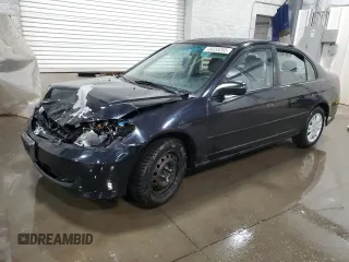 2004 Honda Civic LX with VIN 2HGES16584H519888, listed as a Copart auction lot 49333265 with 166,286 mi miles and Salvage Title. Bid and sale history available at DreamBid. Image 1.