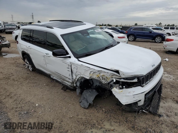 2021 Jeep Grand Cherokee Limited with VIN 1C4RJKBG7M8181180, listed as a Copart auction lot 50968715 with 55,465 mi miles and Salvage title. Bid and sale history available at DreamBid. Image 4.