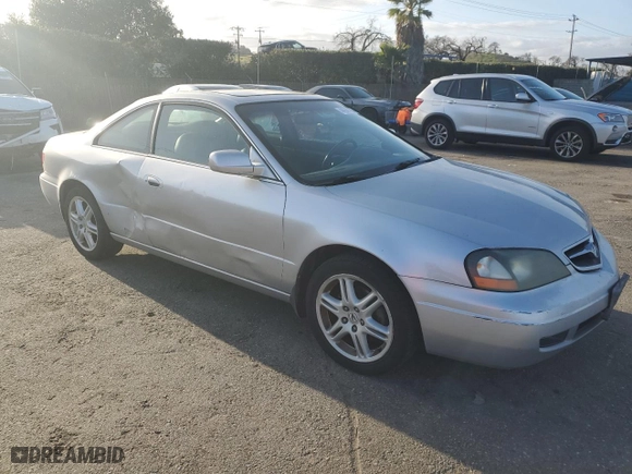 2003 Acura CL Type S with VIN 19UYA41663A011689, listed as a Copart auction lot 44245305 with 190,444 mi miles and Salvage Title. Bid and sale history available at carsss.com. Image 4.