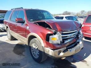 2012 Ford Expedition XLT with VIN 1FMJU1H54CEF09557, listed as a IAAI auction lot 41120906 with 195,403 mi miles. Bid and sale history available at carsss.com. Image 1.