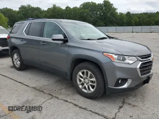 2020 Chevrolet Traverse LT Cloth with VIN 1GNEVGKW7LJ138528, listed as a Copart auction lot 60465095 with 84,996 mi miles and Clean title. Bid and sale history available at DreamBid. Image 4.