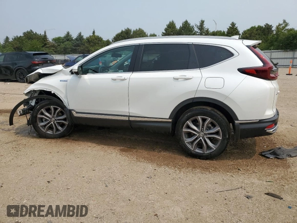 2021 Honda CR-V Touring with VIN 7FART6H96ME005154, listed as a Copart auction lot 60266905 with 54,624 mi miles and Salvage title. Bid and sale history available at DreamBid. Image 2.