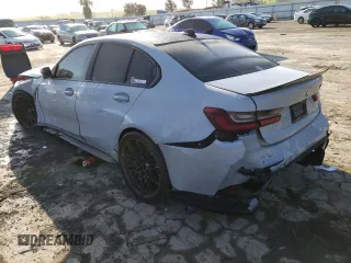 2021 BMW M3 Competition z VIN WBS33AY08MFL28079, wystawiony jako Copart lot #44910213 z przebiegiem 31 993 mil mil oraz . Historia ofert i sprzedaży dostępna na DreamBid. Obrazek 2.