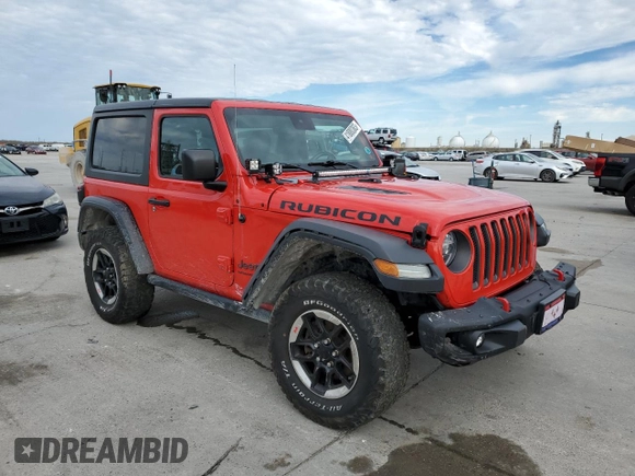 2020 Jeep Wrangler Rubicon with VIN 1C4HJXCG1LW324108, listed as a Copart auction lot 41880383 with 49,691 mi miles and . Bid and sale history available at DreamBid. Image 4.