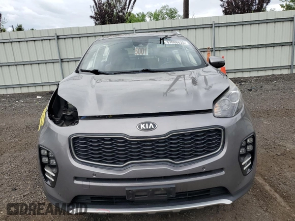 2017 Kia Sportage SX Turbo with VIN KNDPR3A65H7243783, listed as a Copart auction lot 57088825 with 129,937 mi miles and Salvage title. Bid and sale history available at DreamBid. Image 5.